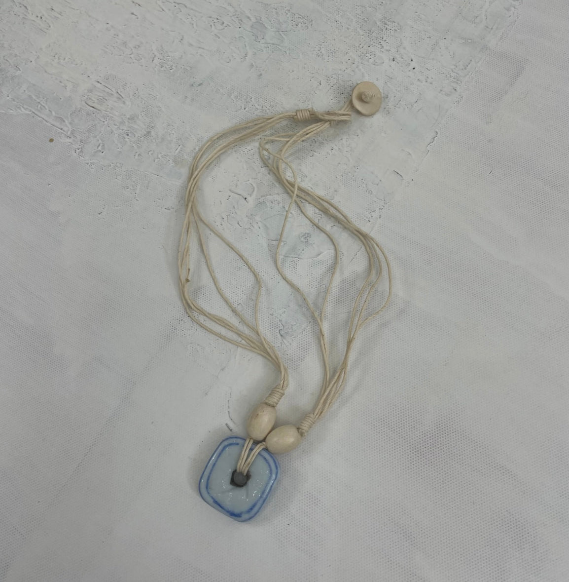 💻 MERMAID CORE DROP | #2 beige square pendant necklace