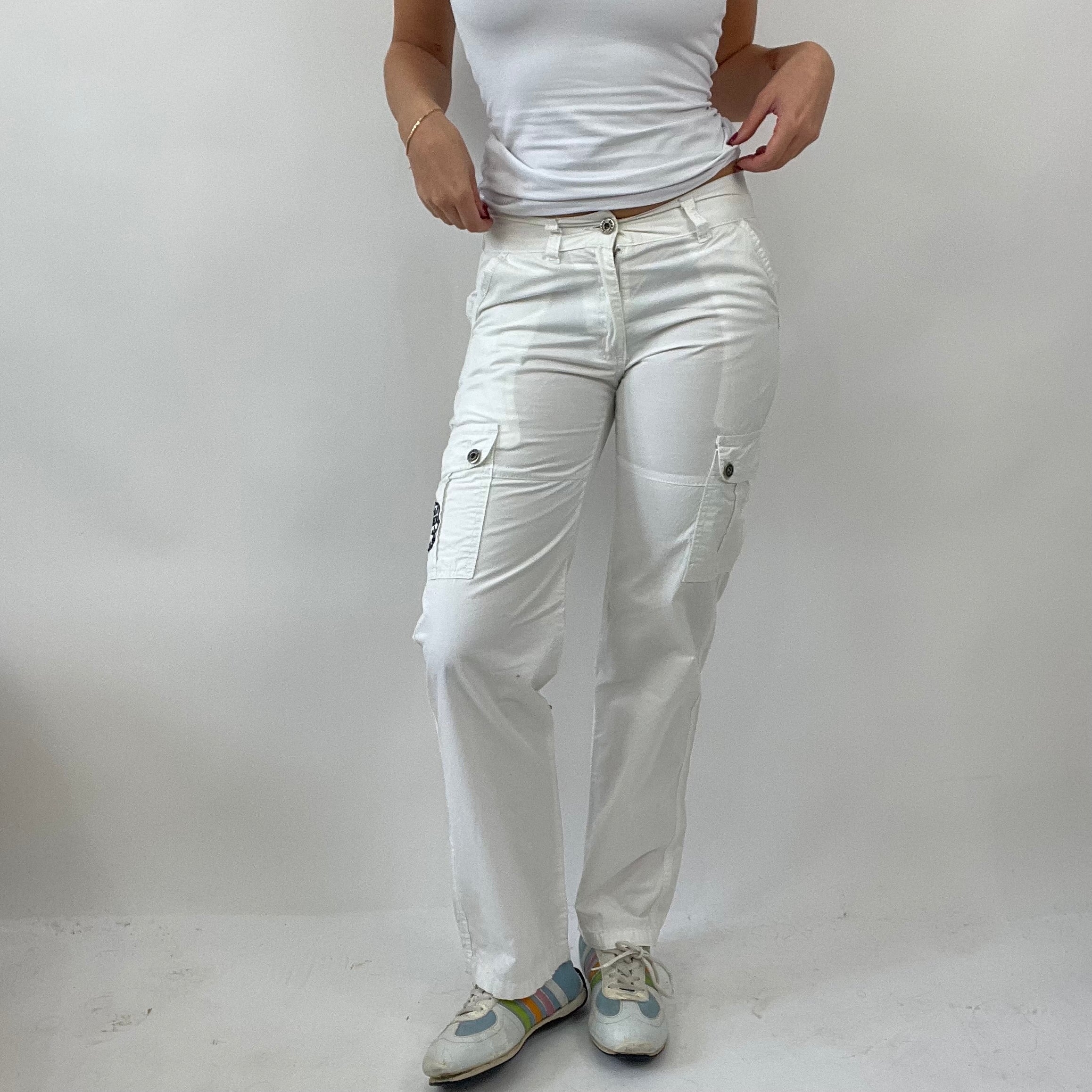 White cargo trousers best sale womens