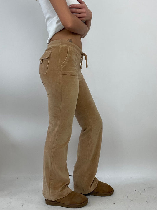 ADDISON RAE DROP | small camel velour trackies
