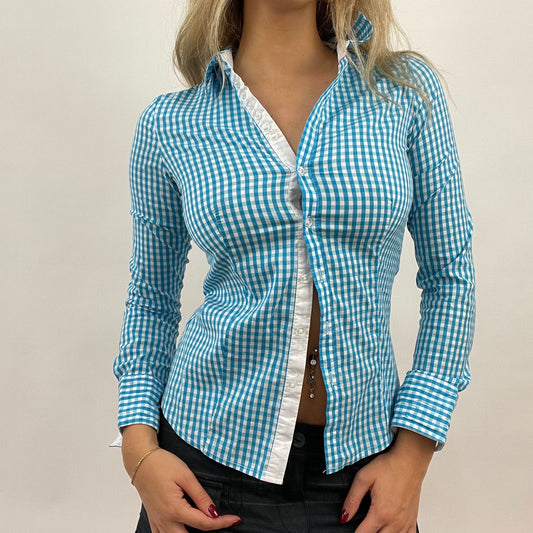 💻 CORPCORE DROP | small blue gingham shirt
