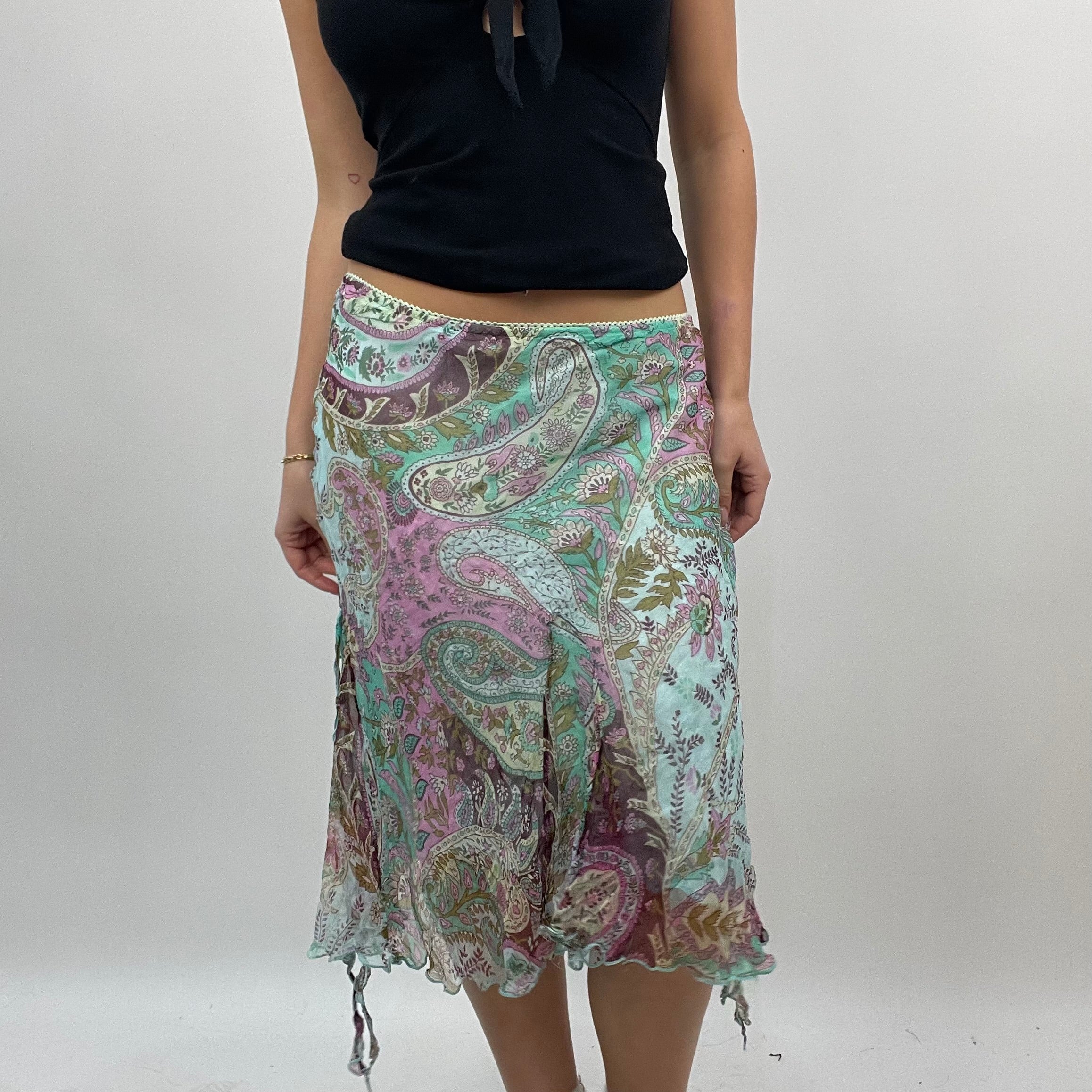 Patterned midi deals skirt uk