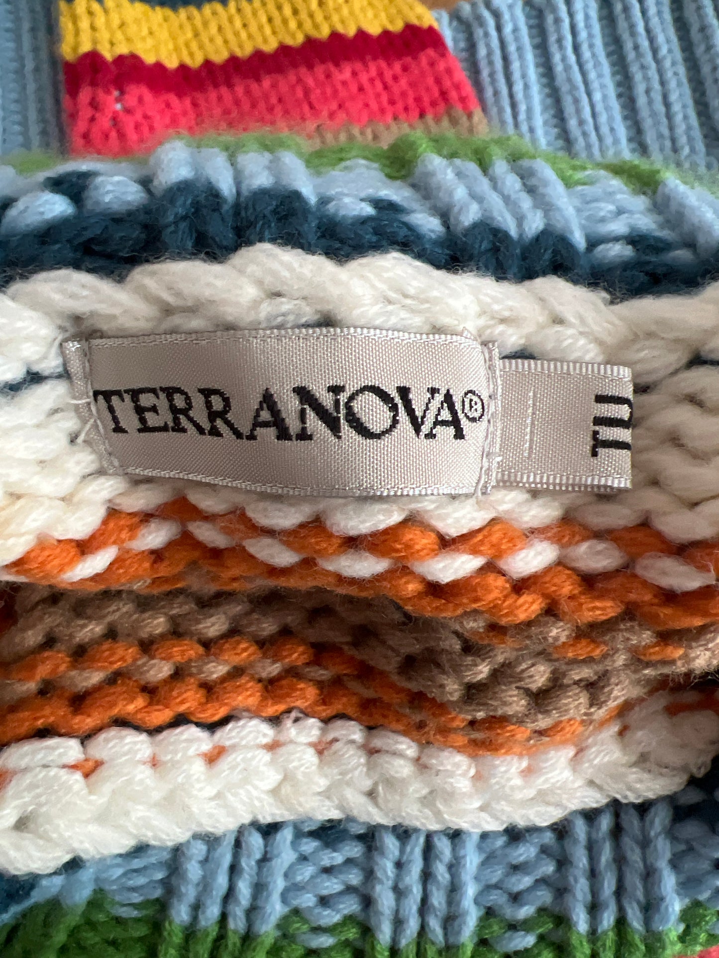 gilmore girls | medium rainbow striped turtleneck jumper