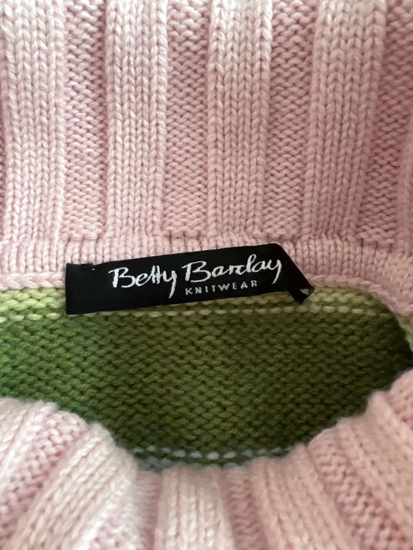 gilmore girls | small pastel striped ribbed turtleneck jumper