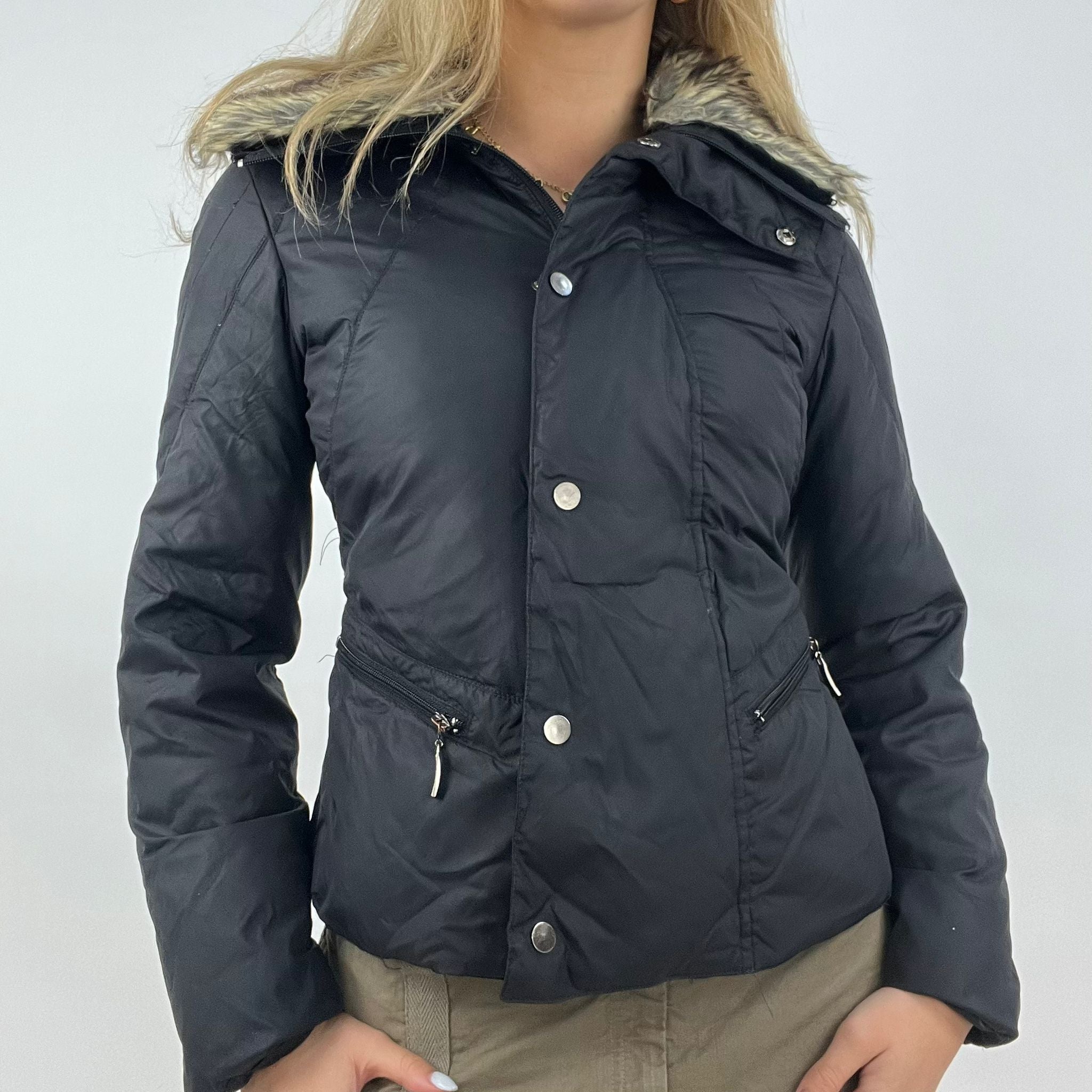 Small discount black coat