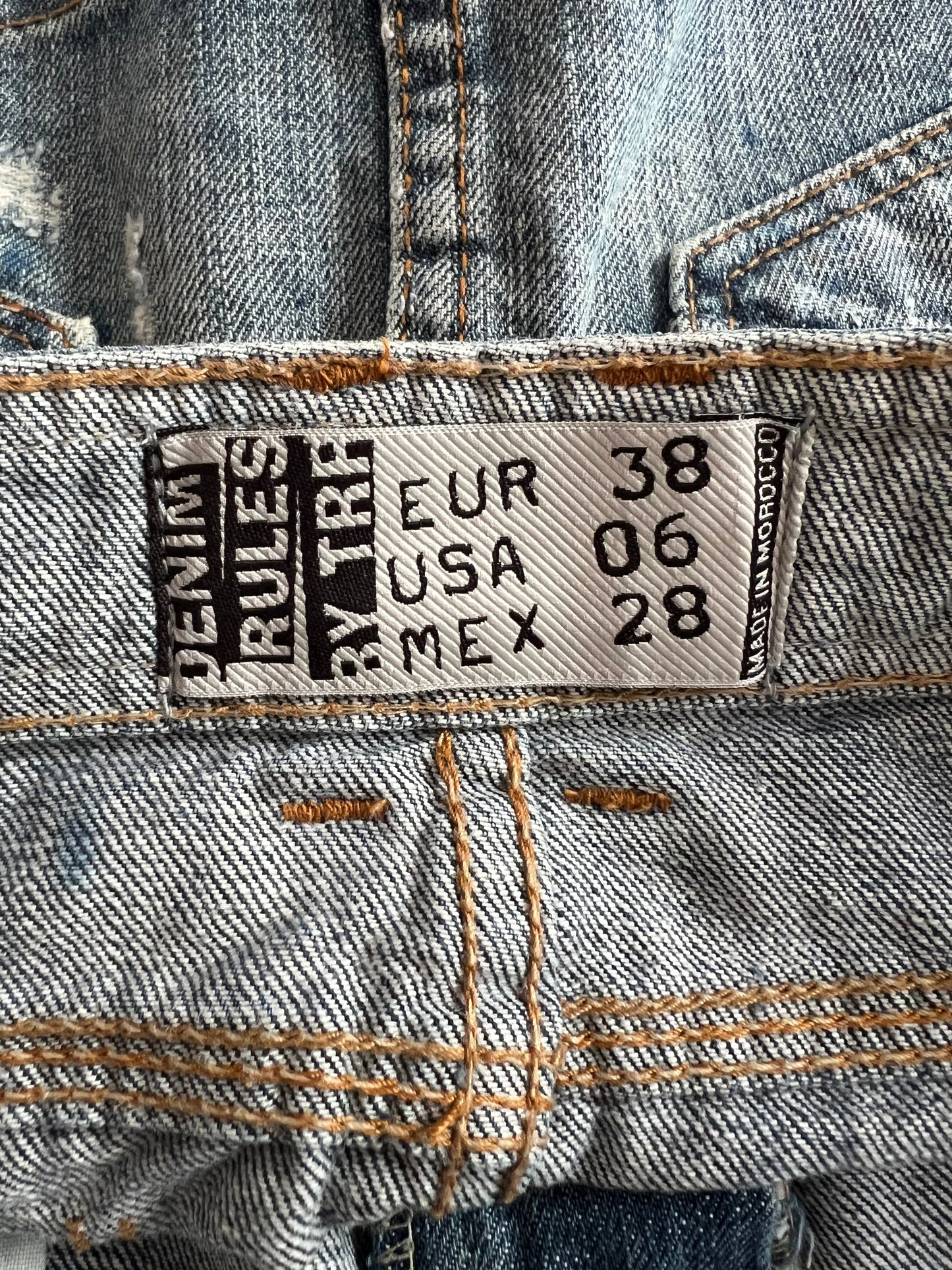gilmore girls | small dark blue utility denim mini skirt