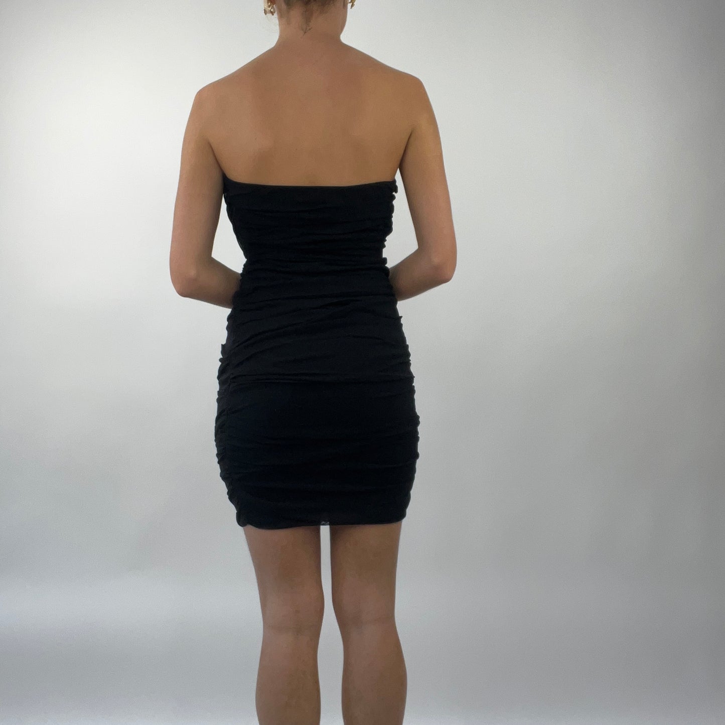 PROM SEASON DROP | medium black bandeau dress