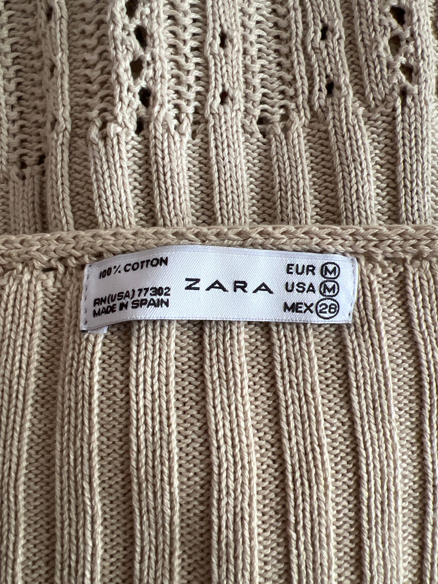 gilmore girls | medium cream old label zara knit tie front cardigan