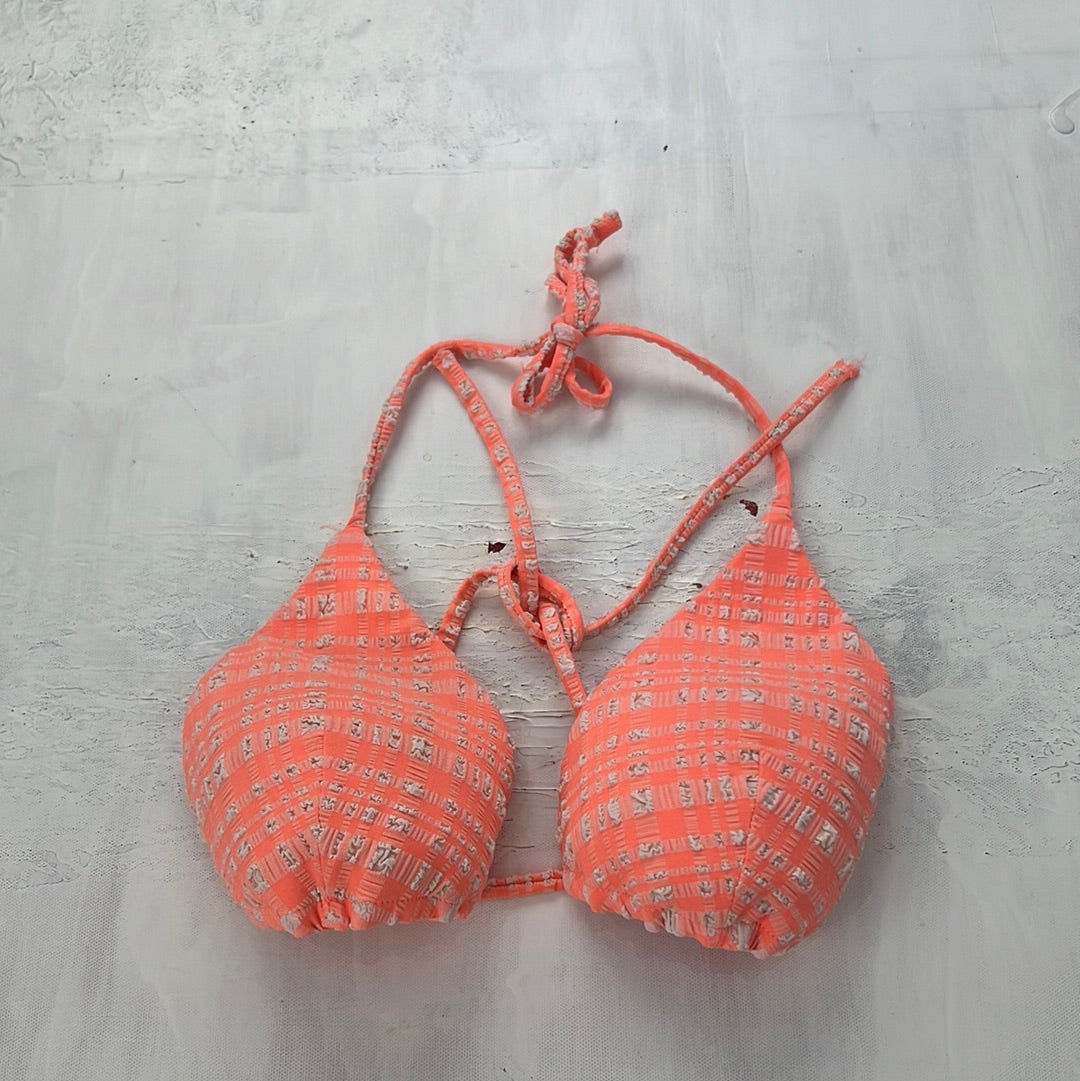 💻 COACHELLA DROP | small pink and white gingham tezenis bikini