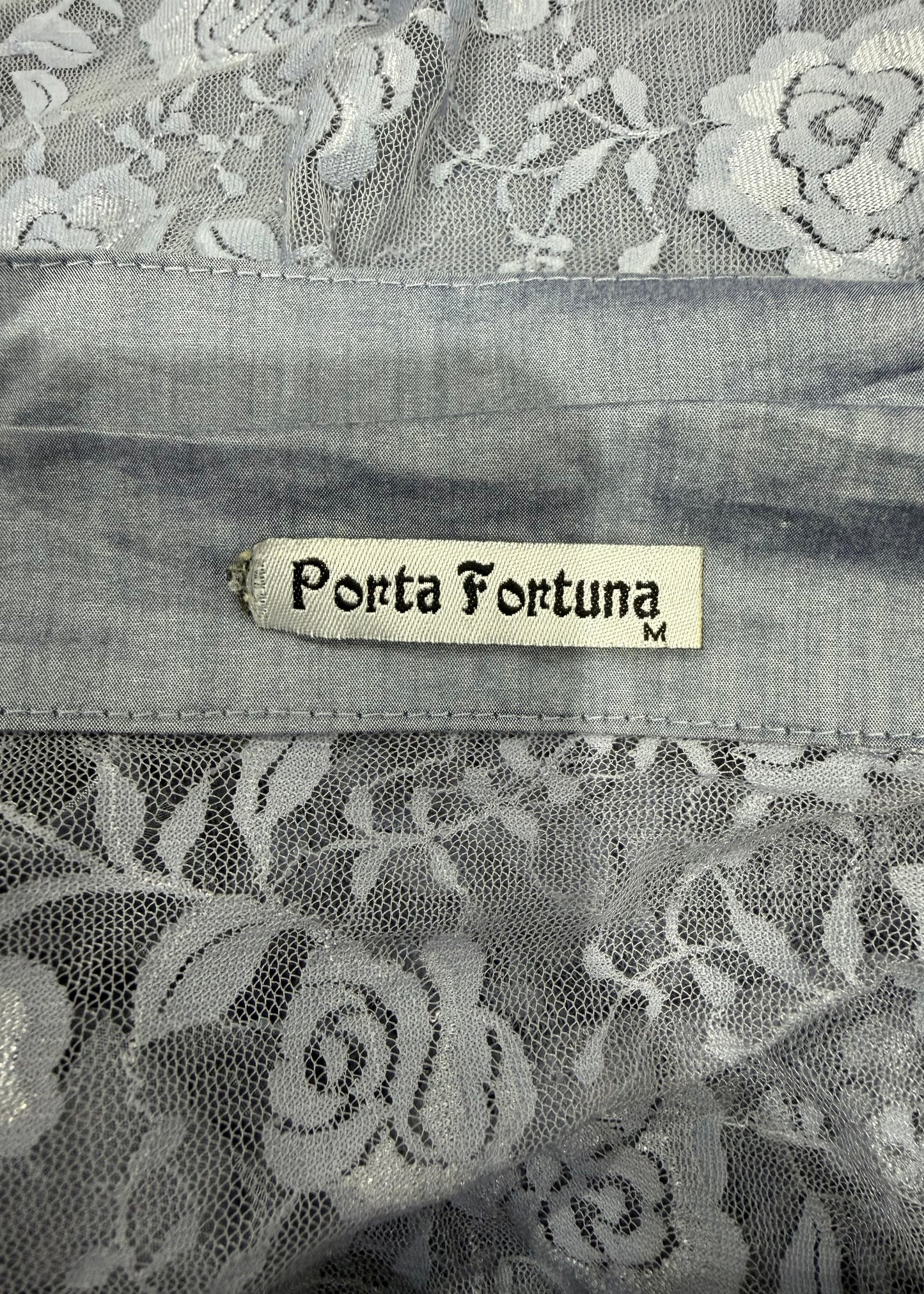 medium porta fortuna blue pleated blouse 6