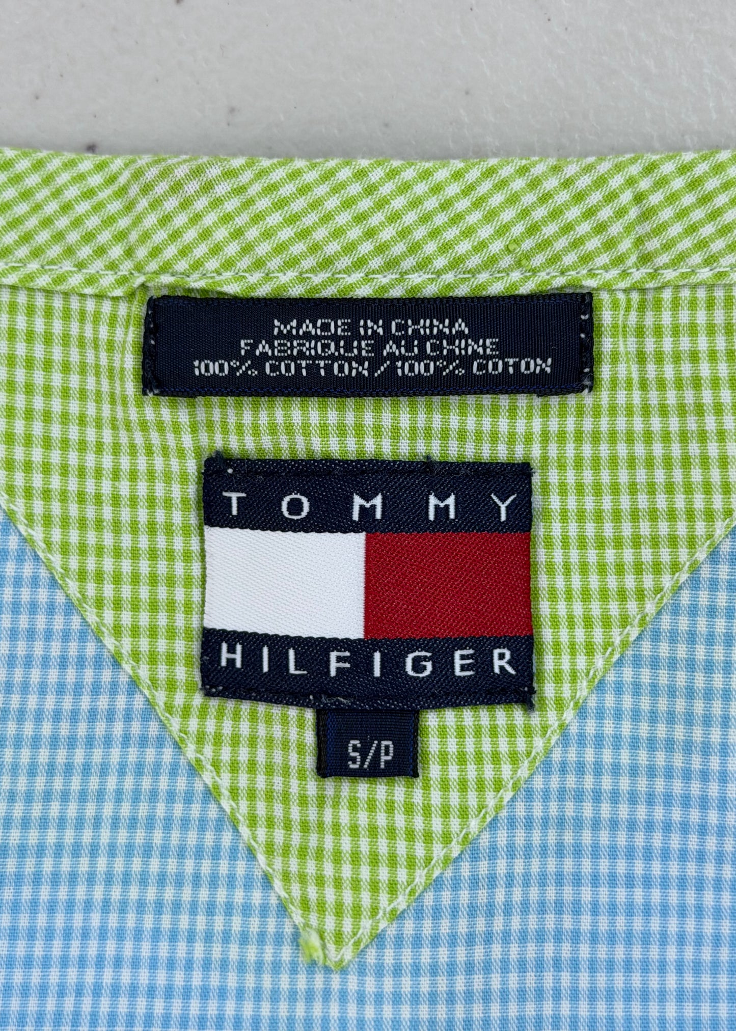 medium blue and green tommy hilfiger cami top image 8