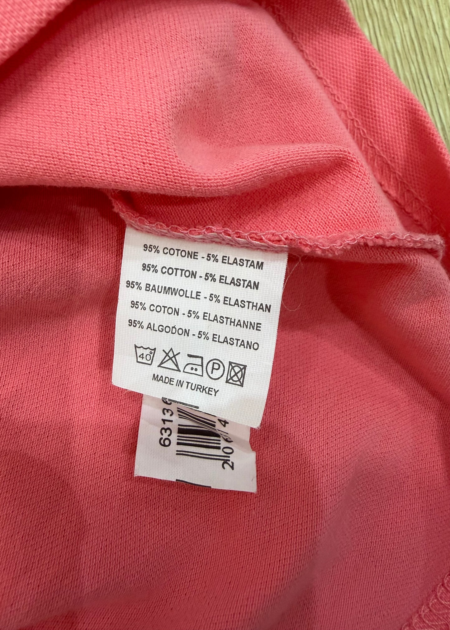 medium coral pink halterneck top