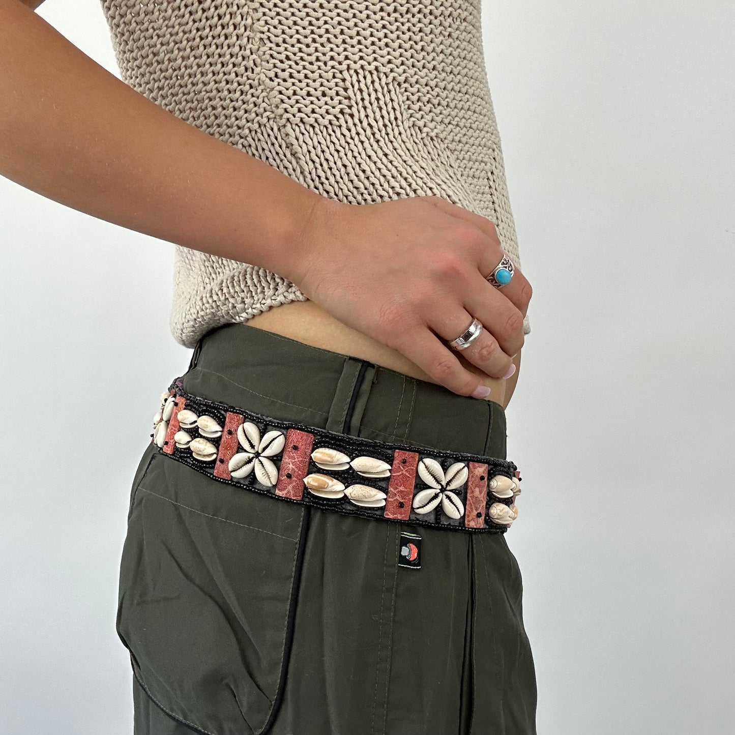 BOHO GIRL | shell embroidered belt