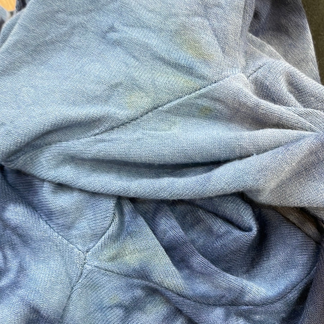 GRUNGE FAIRYCORE DROP | small blue tie dye tie up top