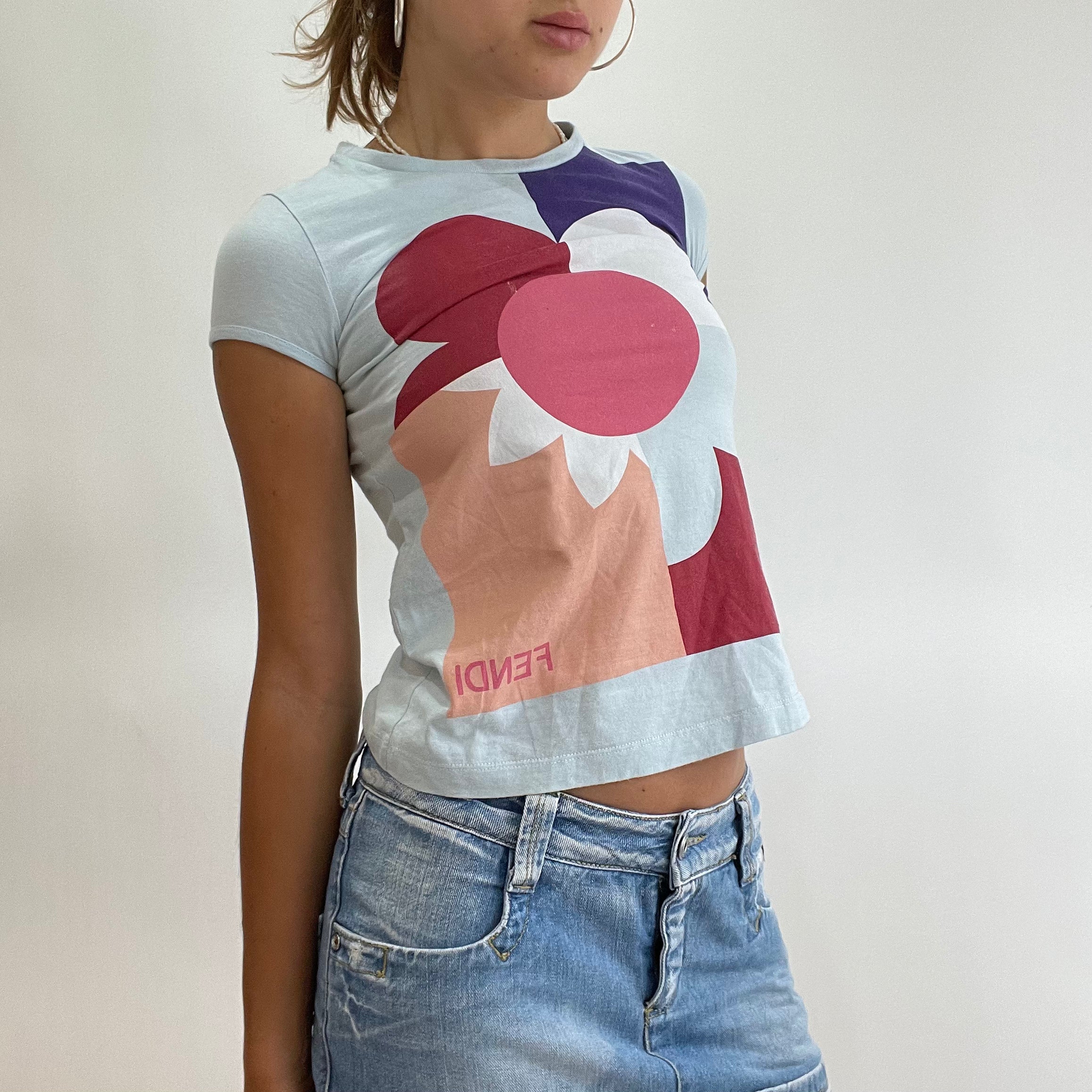 Fendi striped top t shirt