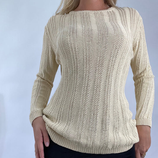 💻MERMAID CORE DROP | medium beige crochet jumper