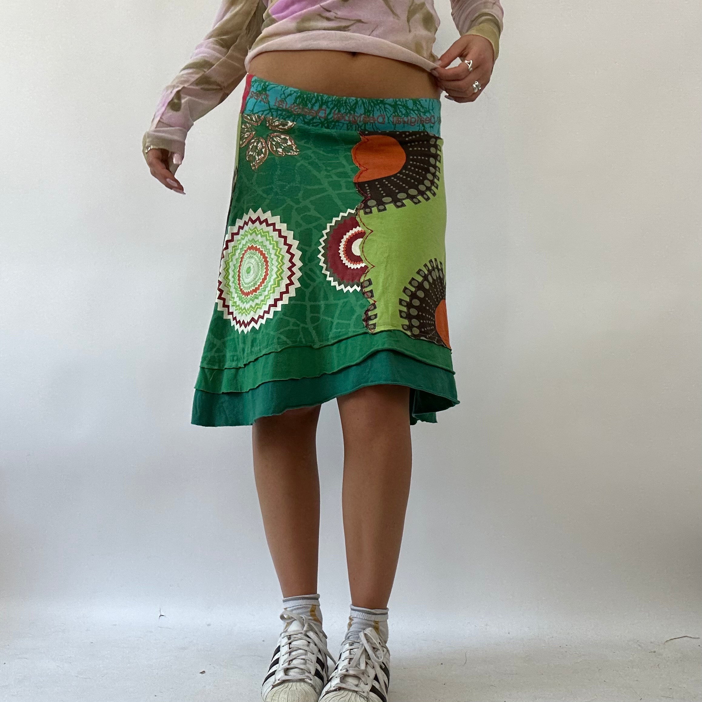 Patterned hippie skirt hot sale