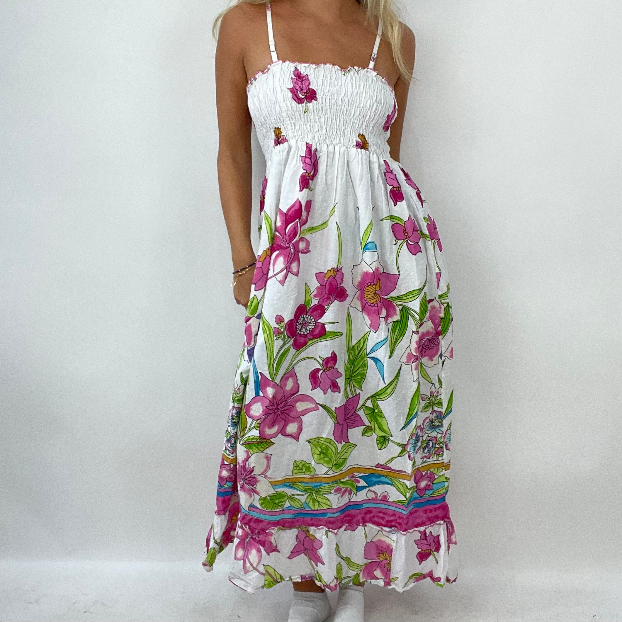 Maxi floral summer dresses hot sale