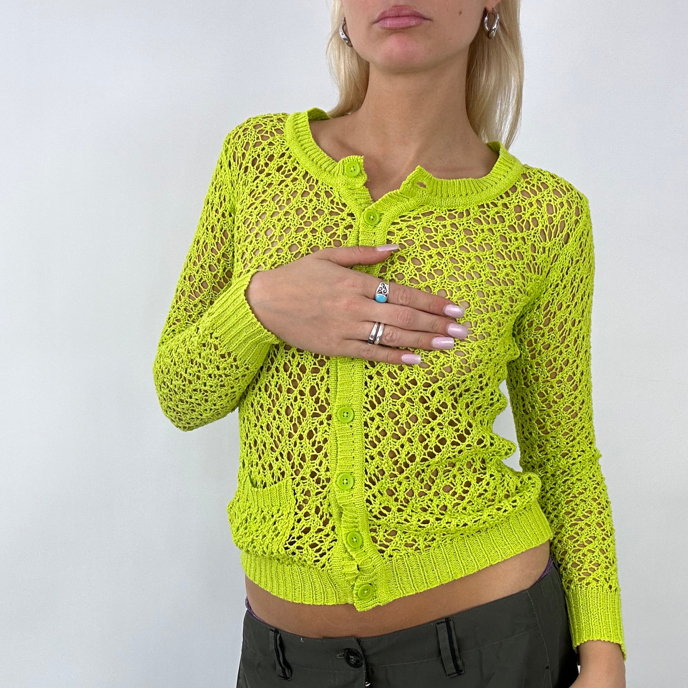 Lime top green cardigan