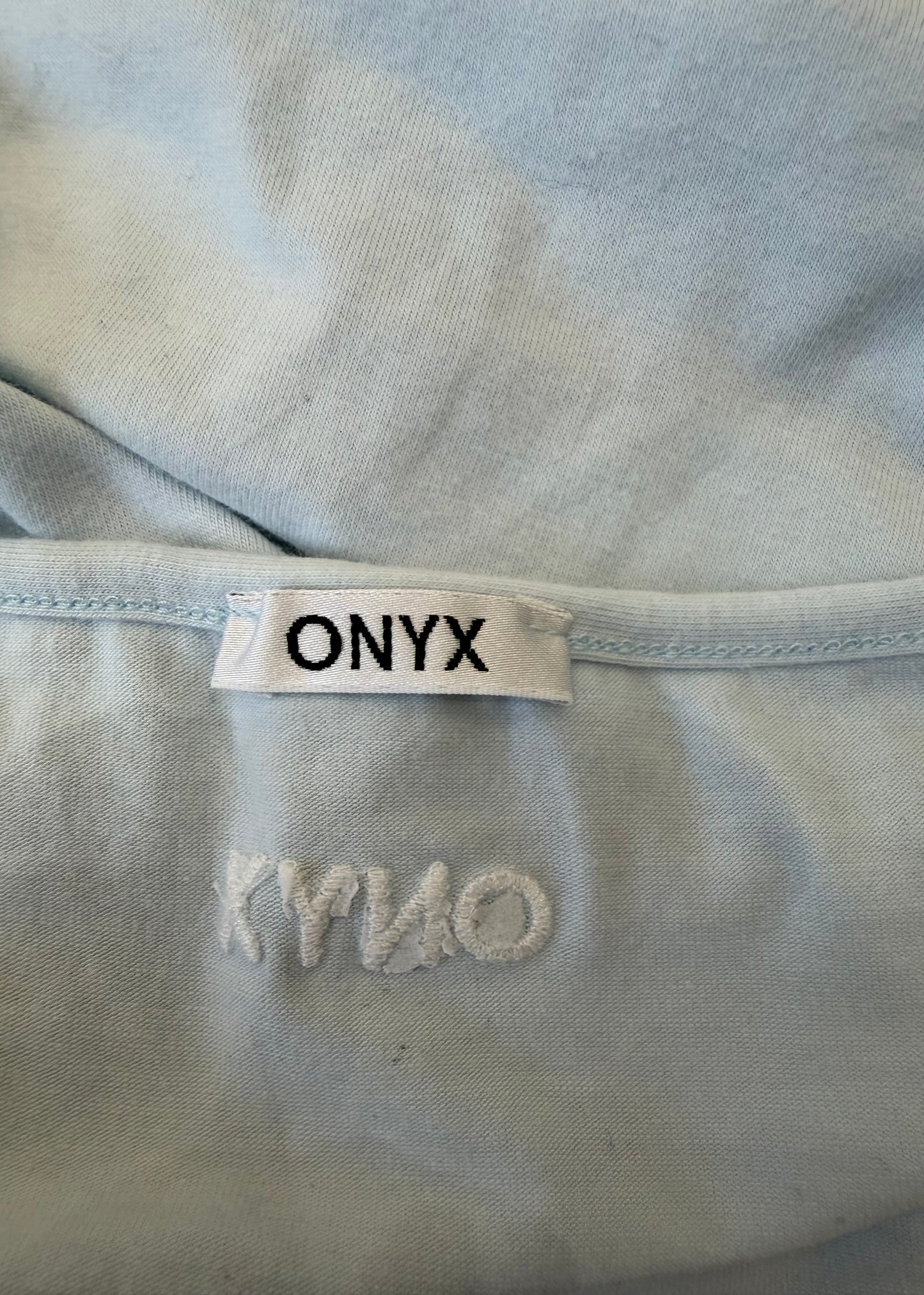 extra small light blue halterneck top