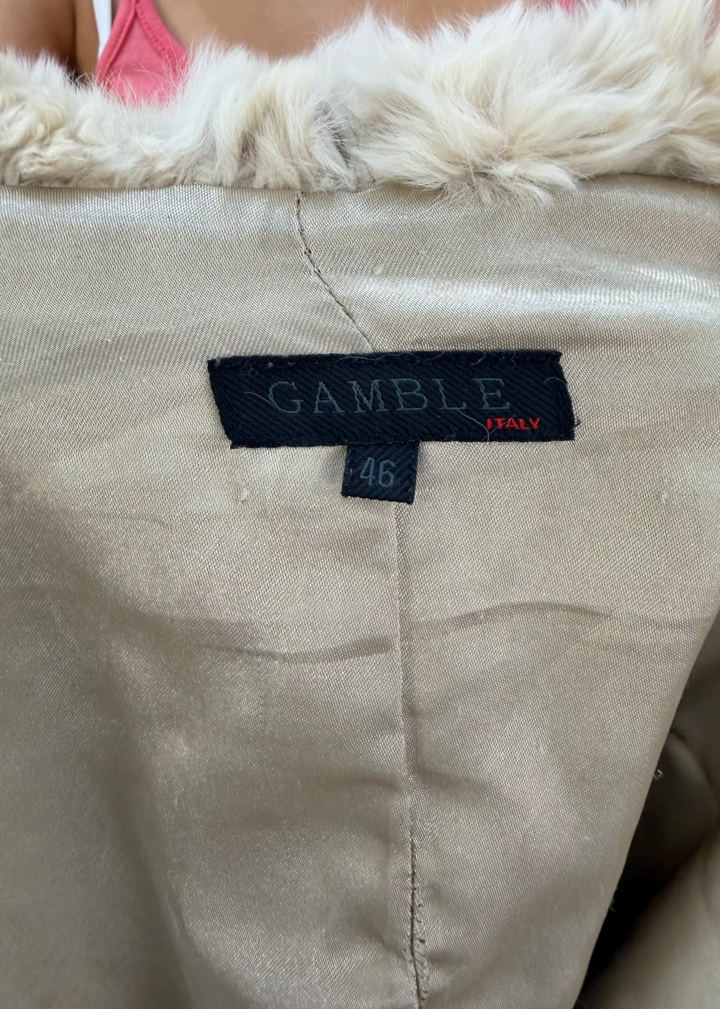 extra large cream gamble faux fur jacket 7