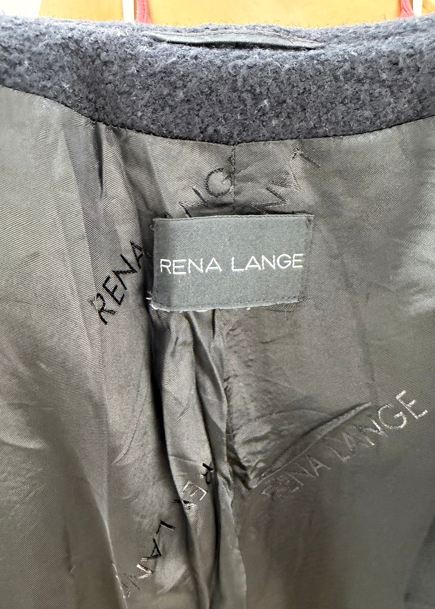 medium black rena lange maxi coat image 8