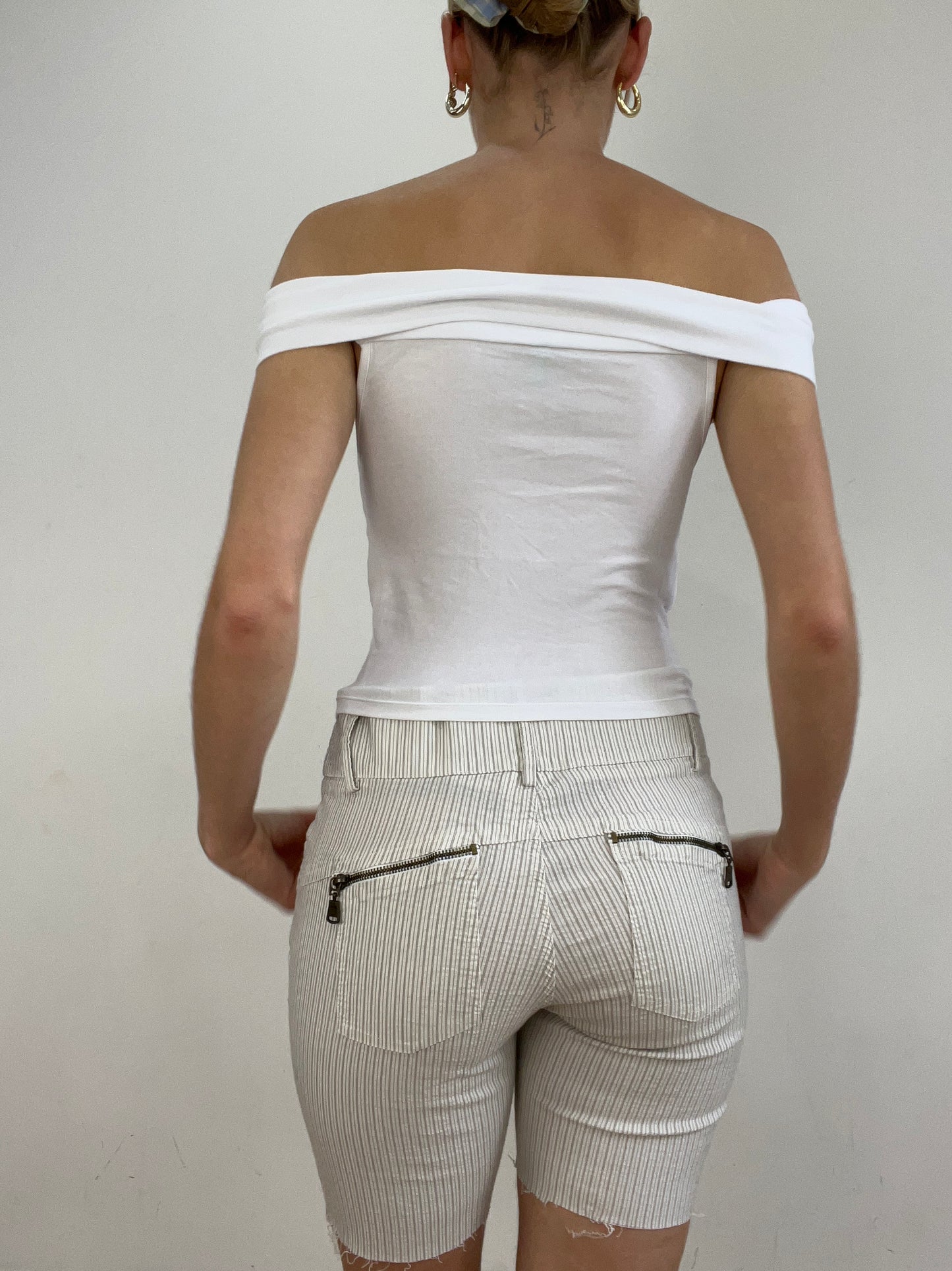 💻🩵 vintage edit twenty eight | small white off the shoulder top