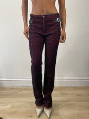 vintage edit: fashion week | small red and black denim jeans