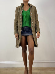 vintage edit thirty-six | taille: S · couleur: kaki · article: veste · détails: militaire + true religion