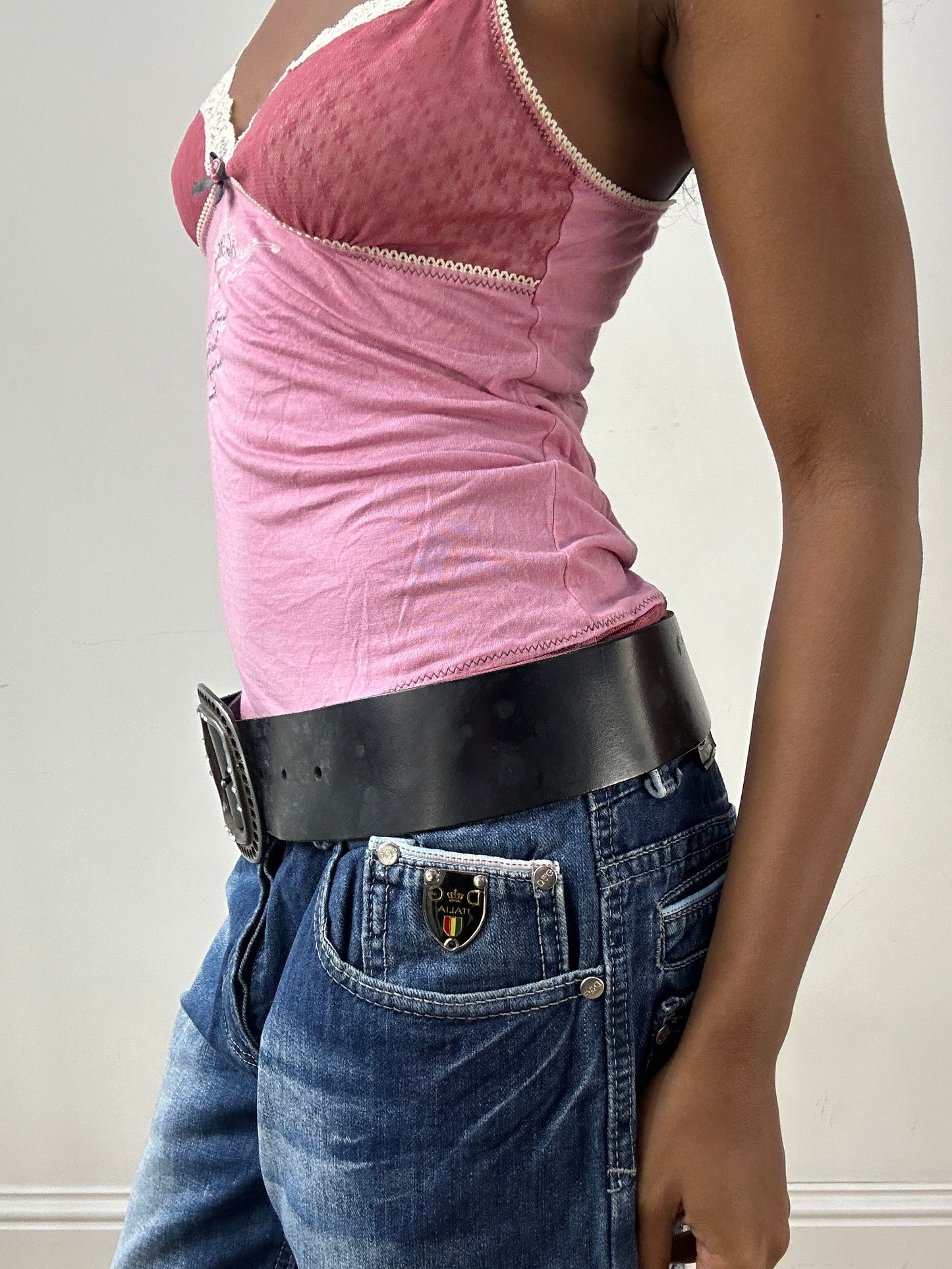 BEST PICKS | black belt with rhinestone statement buckle