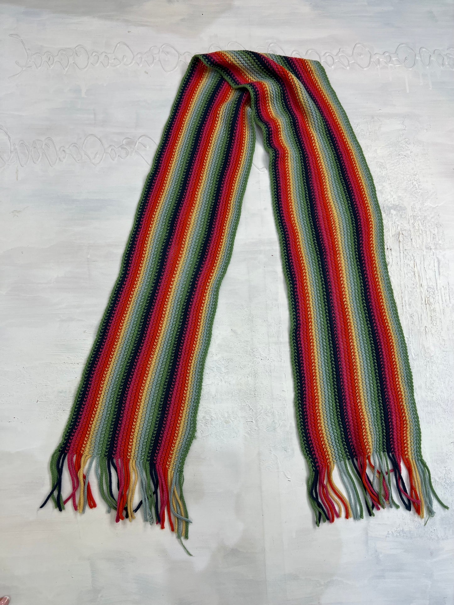 💻 vintage edit four | multicoloured striped scarf