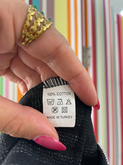 CITY BREAK DROP | XL码 黑色 D&G 风格 条纹 背心 配 logo 图案