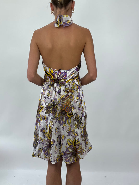 PALM BEACH DROP | taille: S · couleur: violet · article: robe · détails: encolure dos-nu + cachemire + détail + morgan de toi