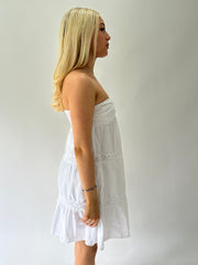 sailor drop | taille: S · couleur: blanc · article: haut bandeau · détails: longueur mini