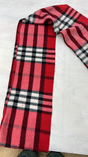 vintage edit ten | red and black checkered scarf