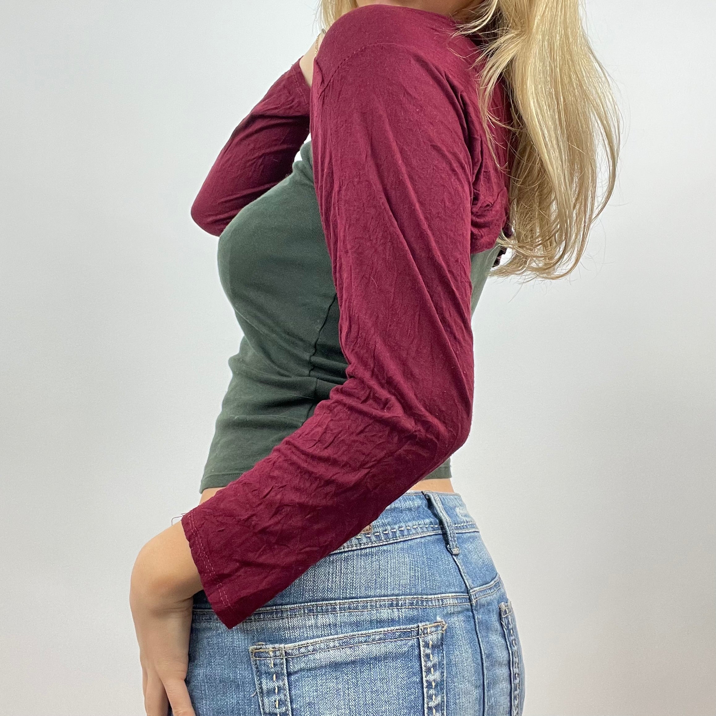 Burgundy bolero cardigan hotsell