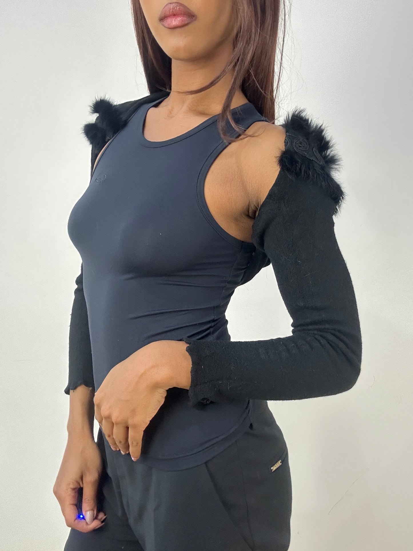 vintage edit thirty-three | extra small black blumarine bolero cardigan