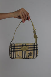 burberry check shoulder bag front view