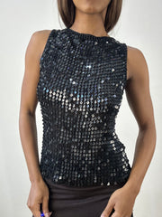 BEST PICKS | small black sequin top