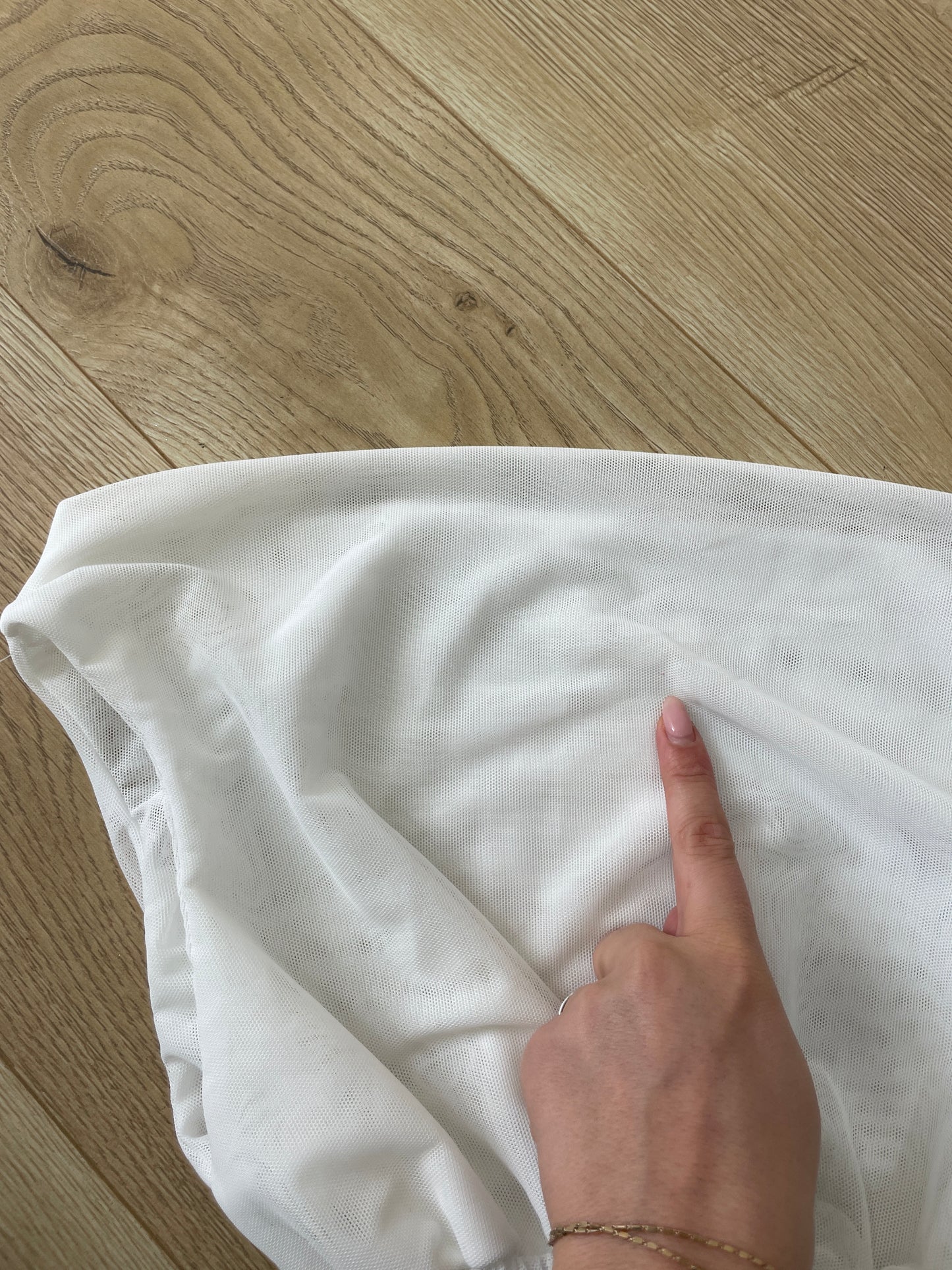 #261 SAMPLE SALE | xl poppy top in white