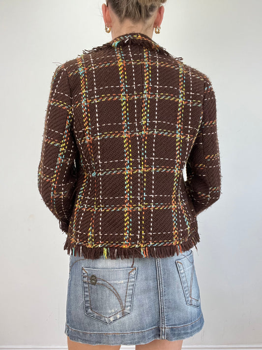 💻💚vintage edit twenty | Pequeno e amarelo chequeado jacket