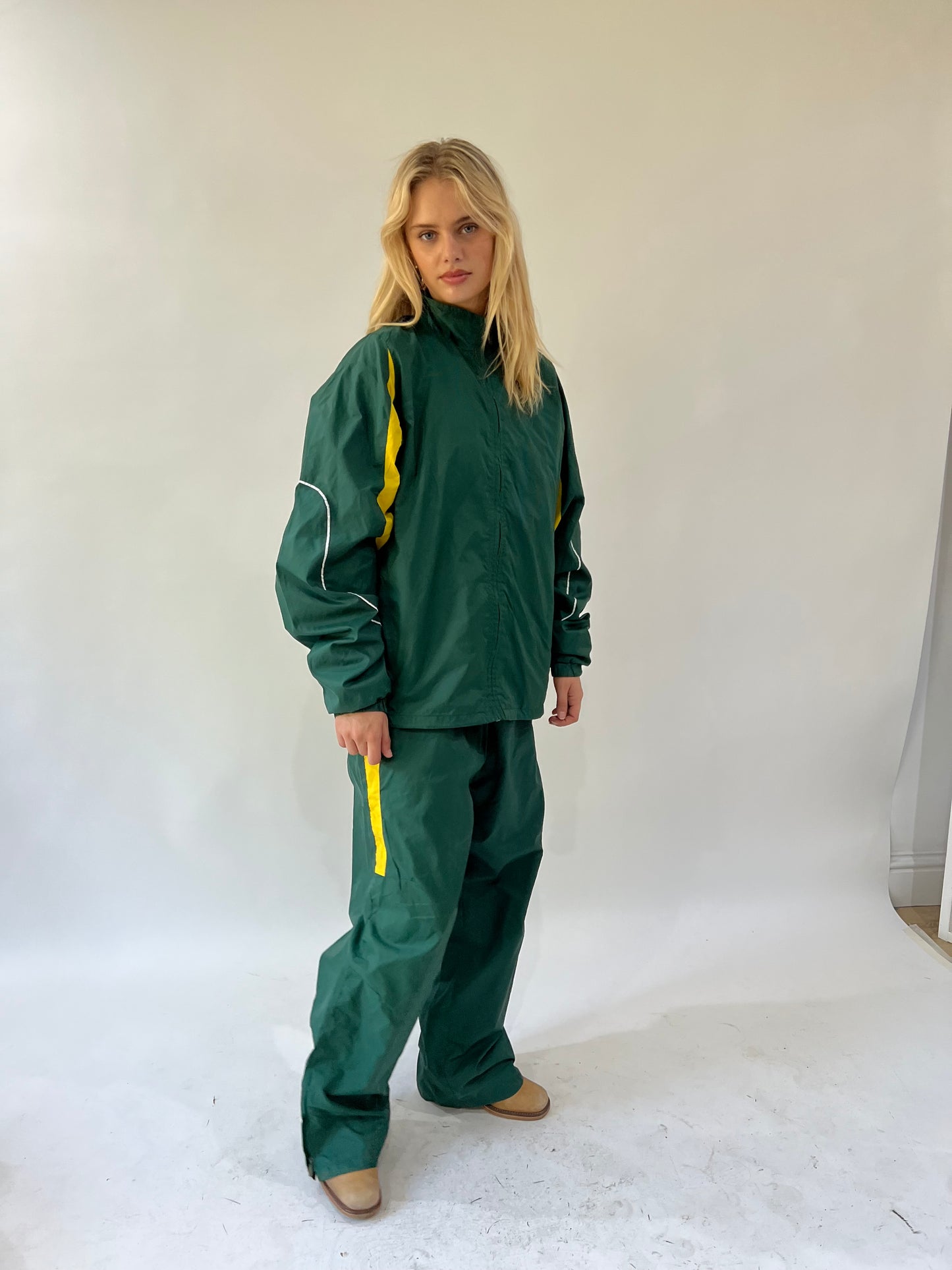 back to school drop | large green tracksuit set