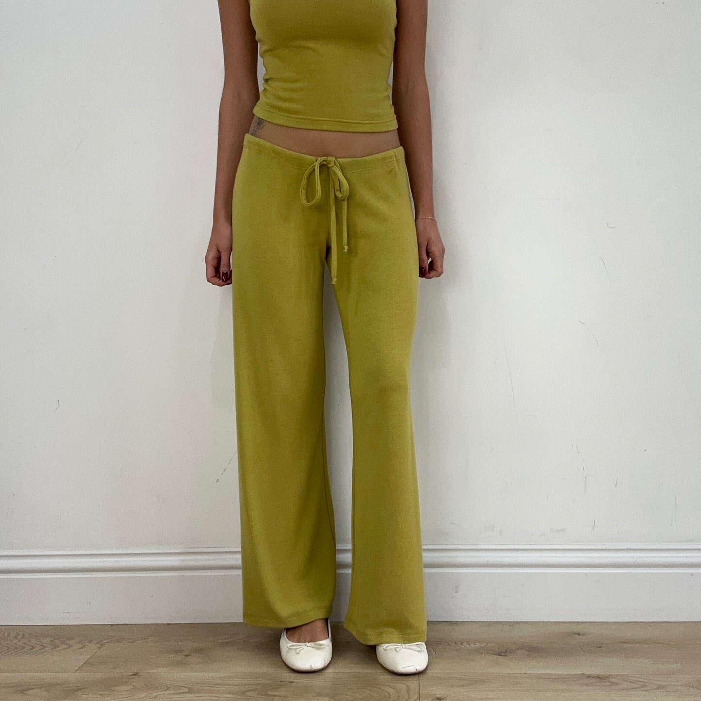 #279 SAMPLE SALE | large margot trousers in chartreuse