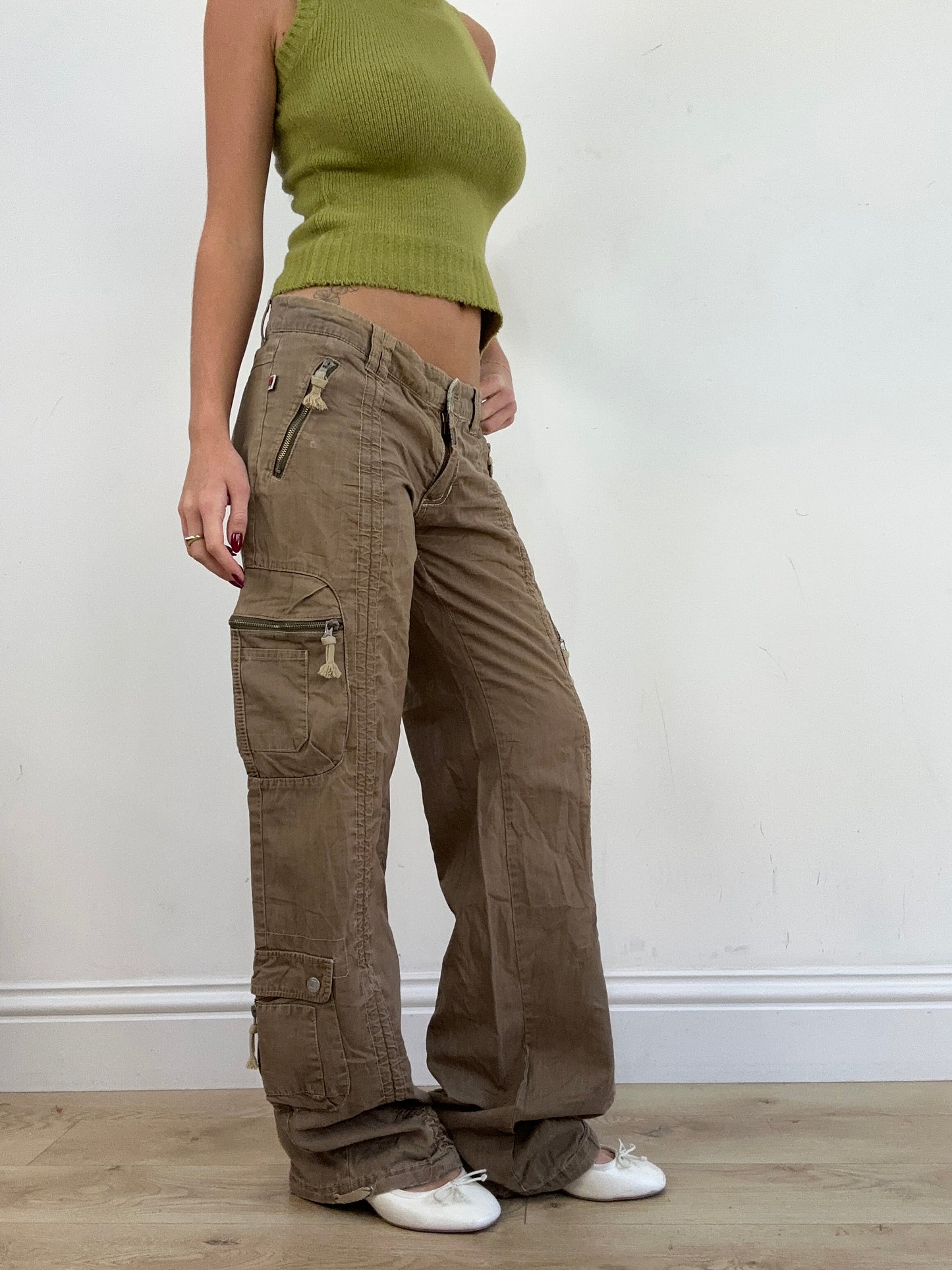 vintage edit thirteen | medium brown cargo trousers
