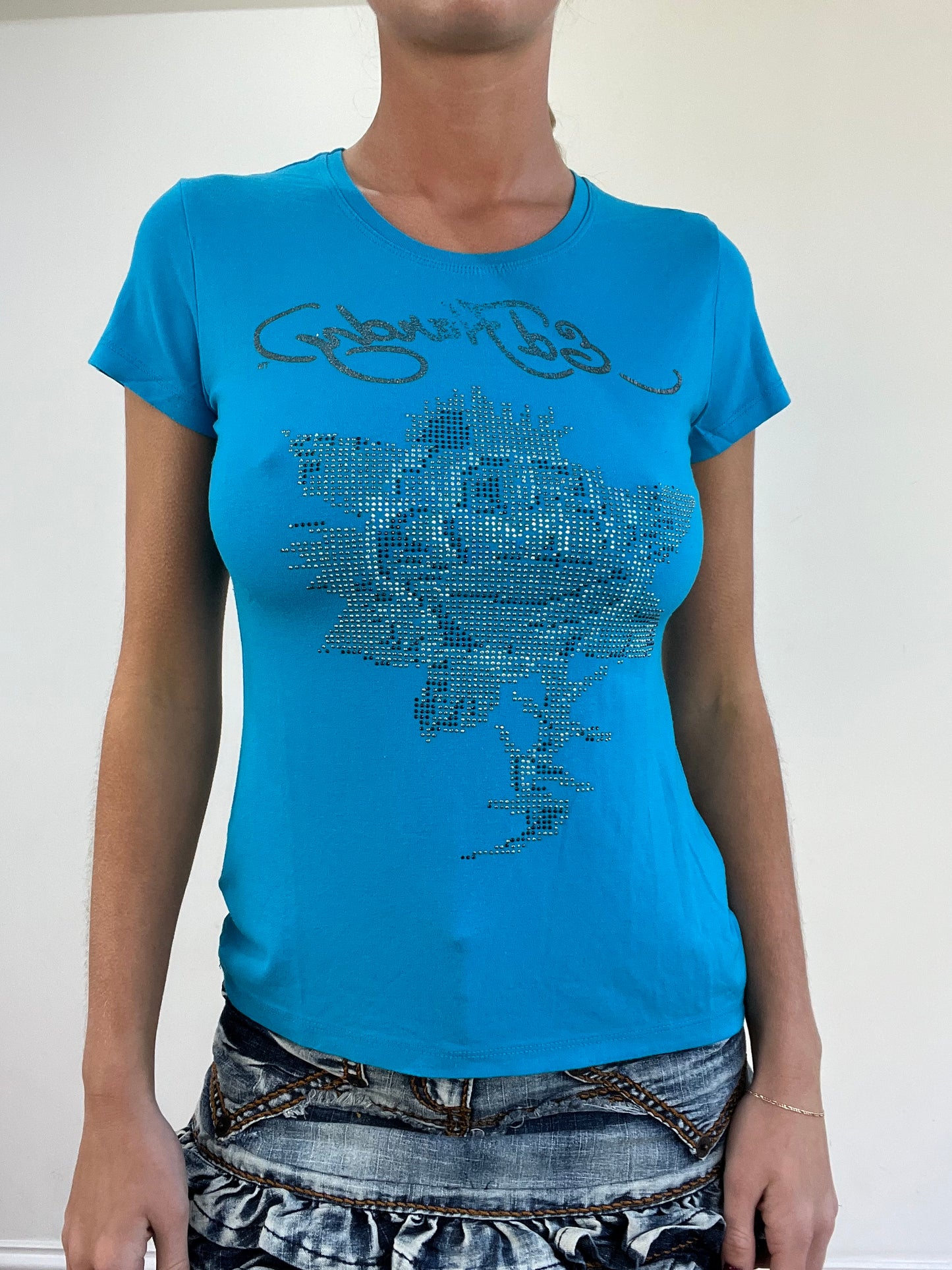 vintage edit thirteen | medium blue ed hardy t-shirt
