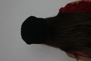 black slouch beanie back view