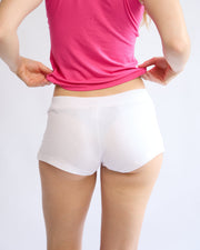 The Lorelle Shorts in Marshmallow White – back detail
