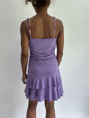 olivia rodrigo drop | taille: S · couleur: violet · article: robe · détails: drapé + plissé + longueur mini