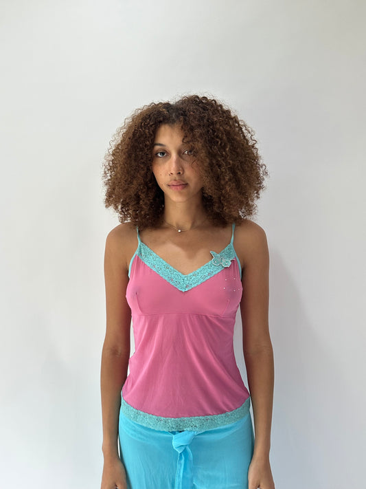 festival drop | small pink old accessorize cami top