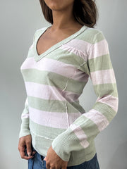 easter edit | small green and pink striped jumper