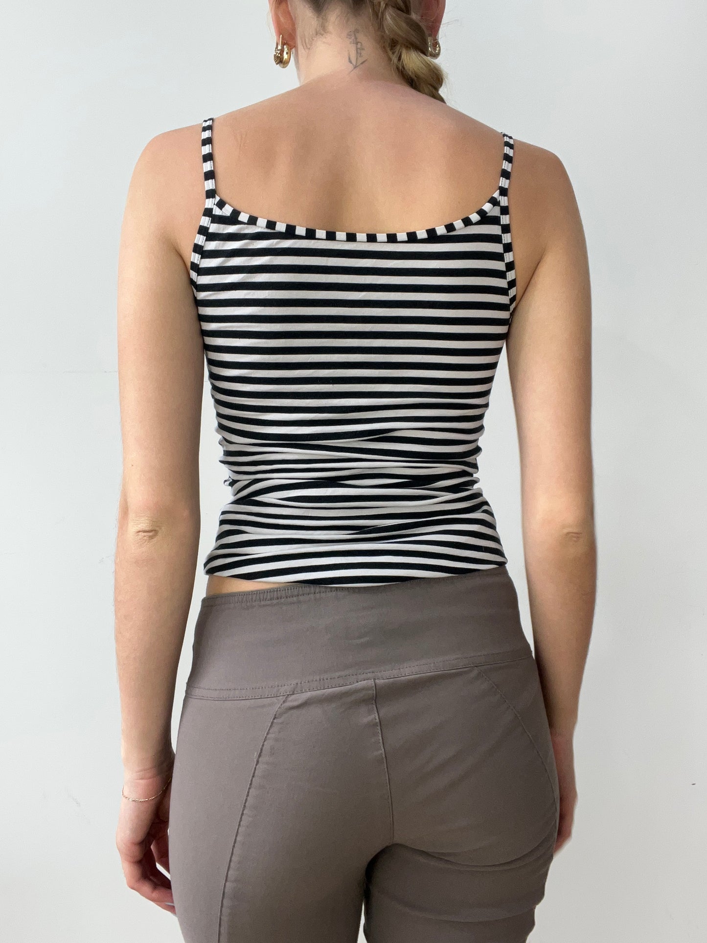 vintage edit thirty | small black and white striped cami
